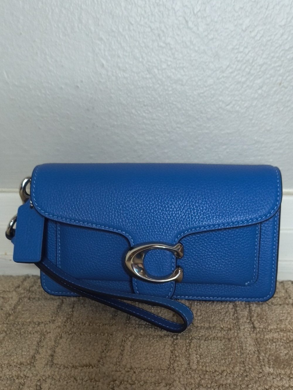 Coach Polished Pebble Tabby Wristlet